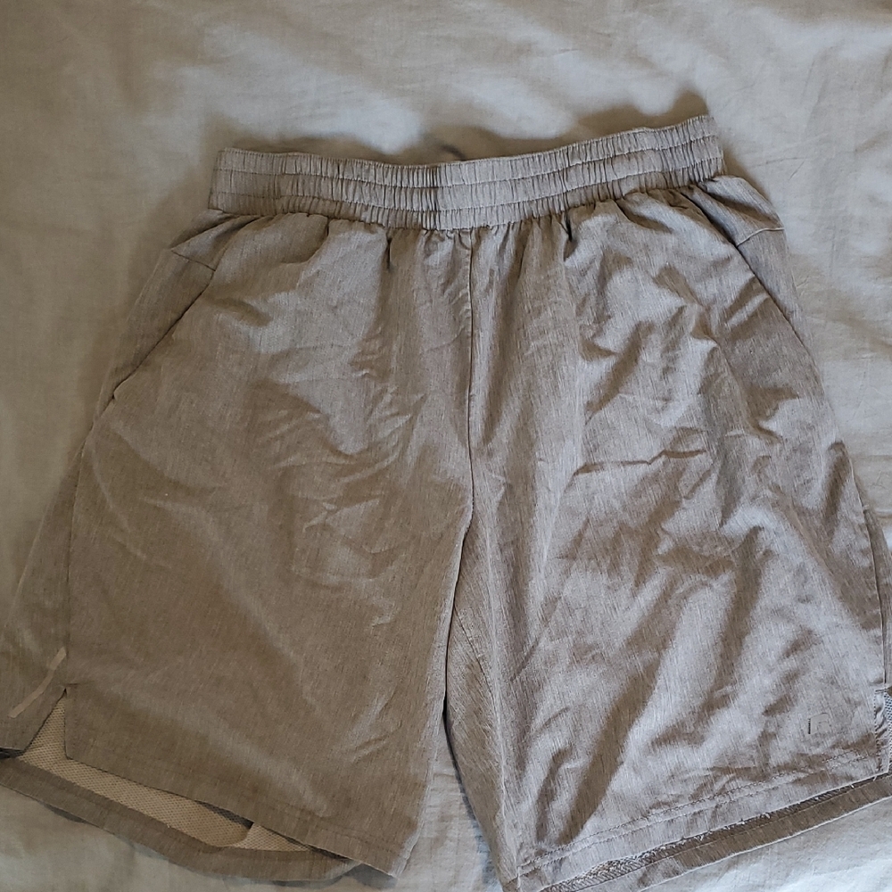 Russell Athletic Silver Athletic Shorts Elastic Waist